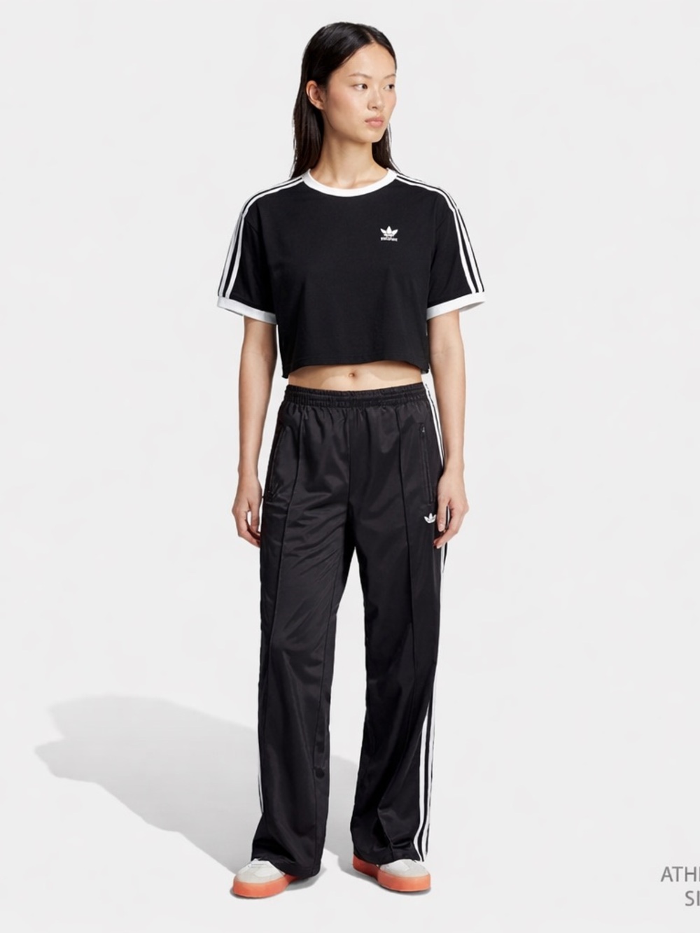 Adidas Originals Women’s  Firebird Track Pants + Cropped Tee - Black